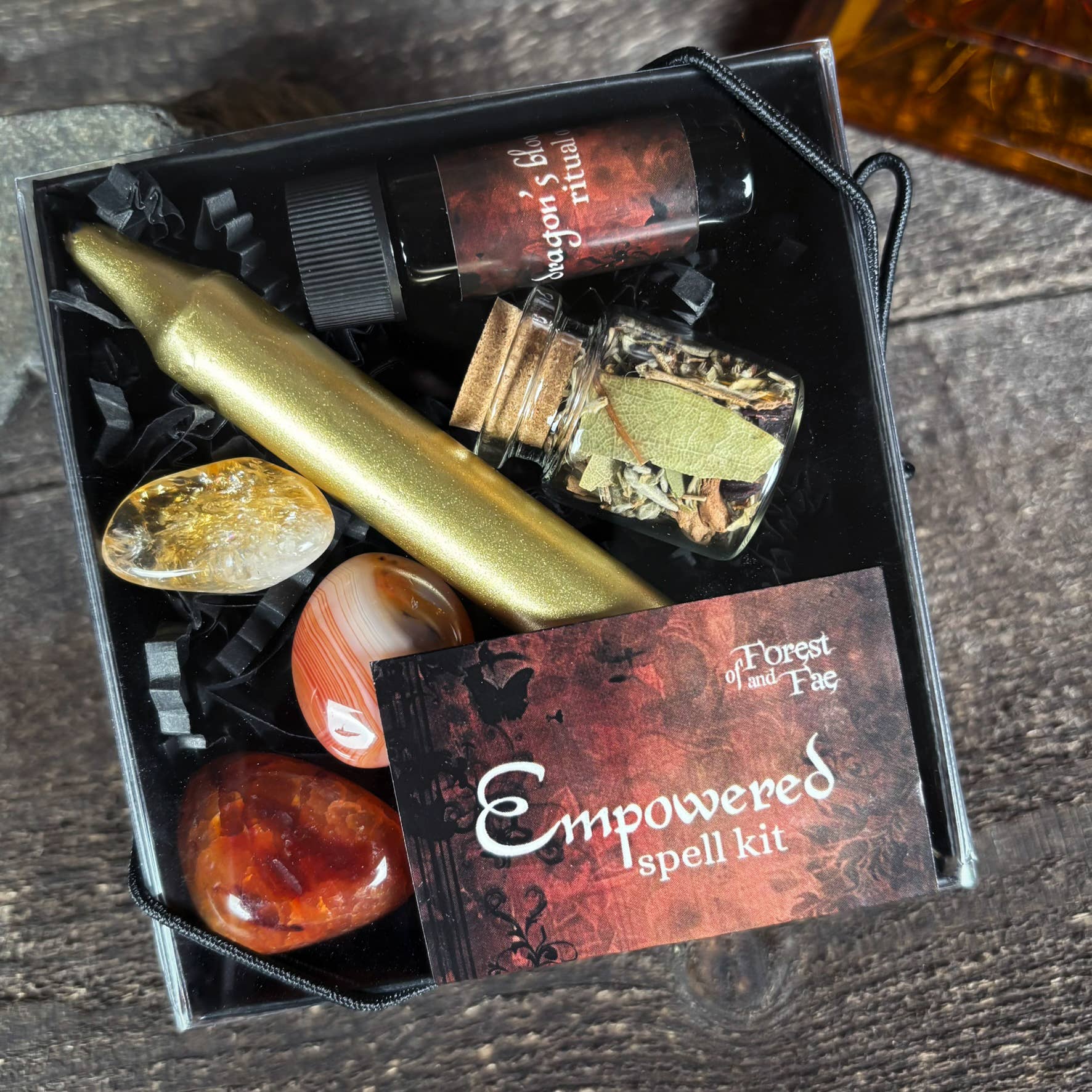 Empowered Spell Kit – Dark Matter Witch Ritual Kit for Courage, Strength & Personal Power