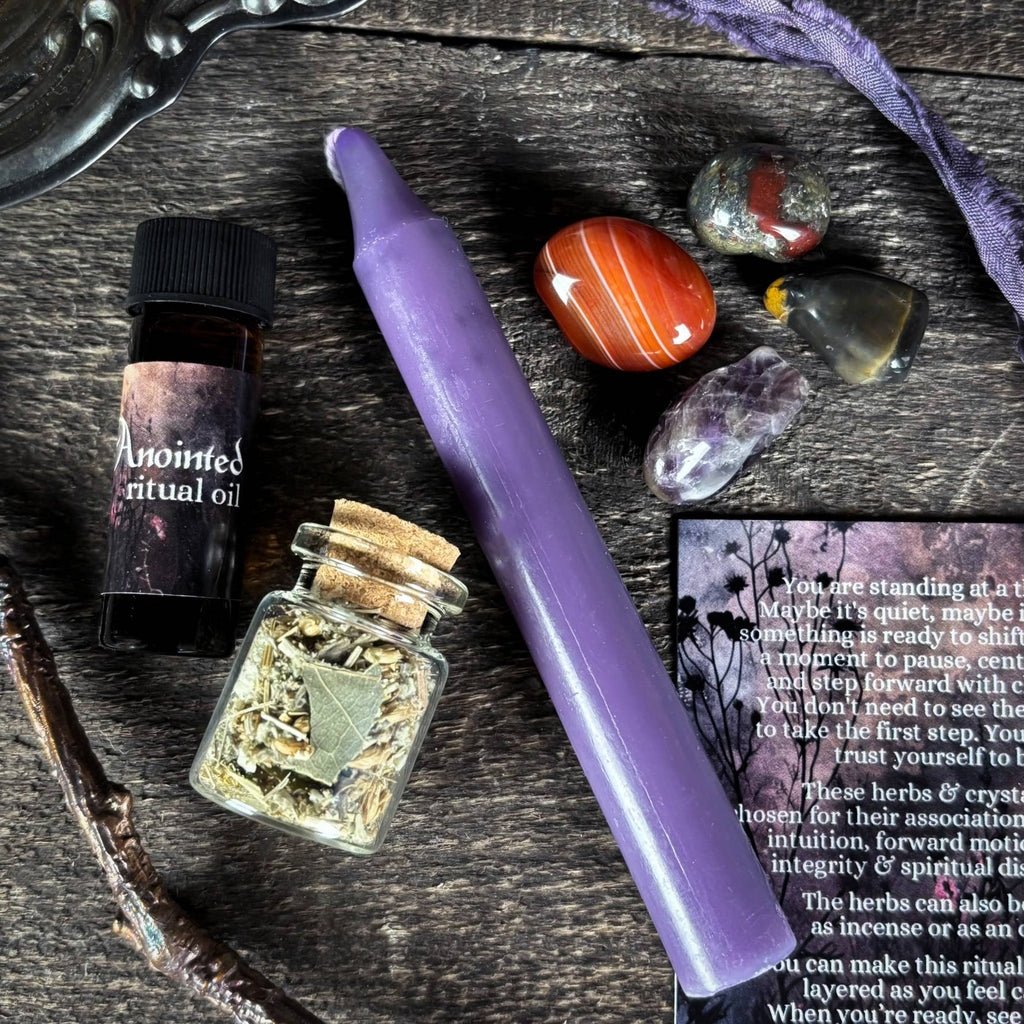 Crossroads Spell Kit – Dark Matter Witch Ritual Kit for Liminal Space, Change & Spiritual Direction
