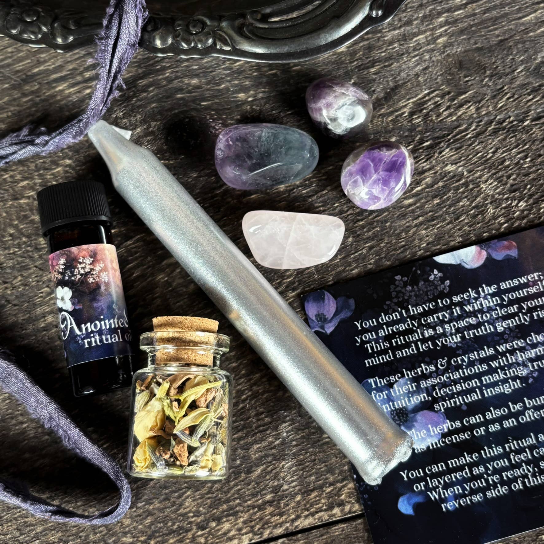 Clarity Spell Kit – Dark Matter Witch Ritual Kit for Intuition, Insight & Mental Focus