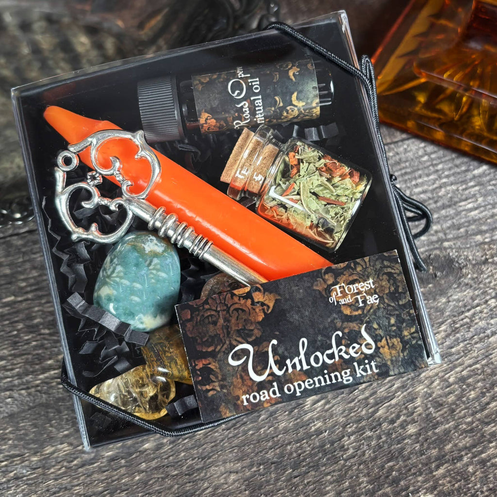 Unlocked Spell Kit – Dark Matter Road Opener Ritual Kit for Energy Shift, Abundance & New Beginnings