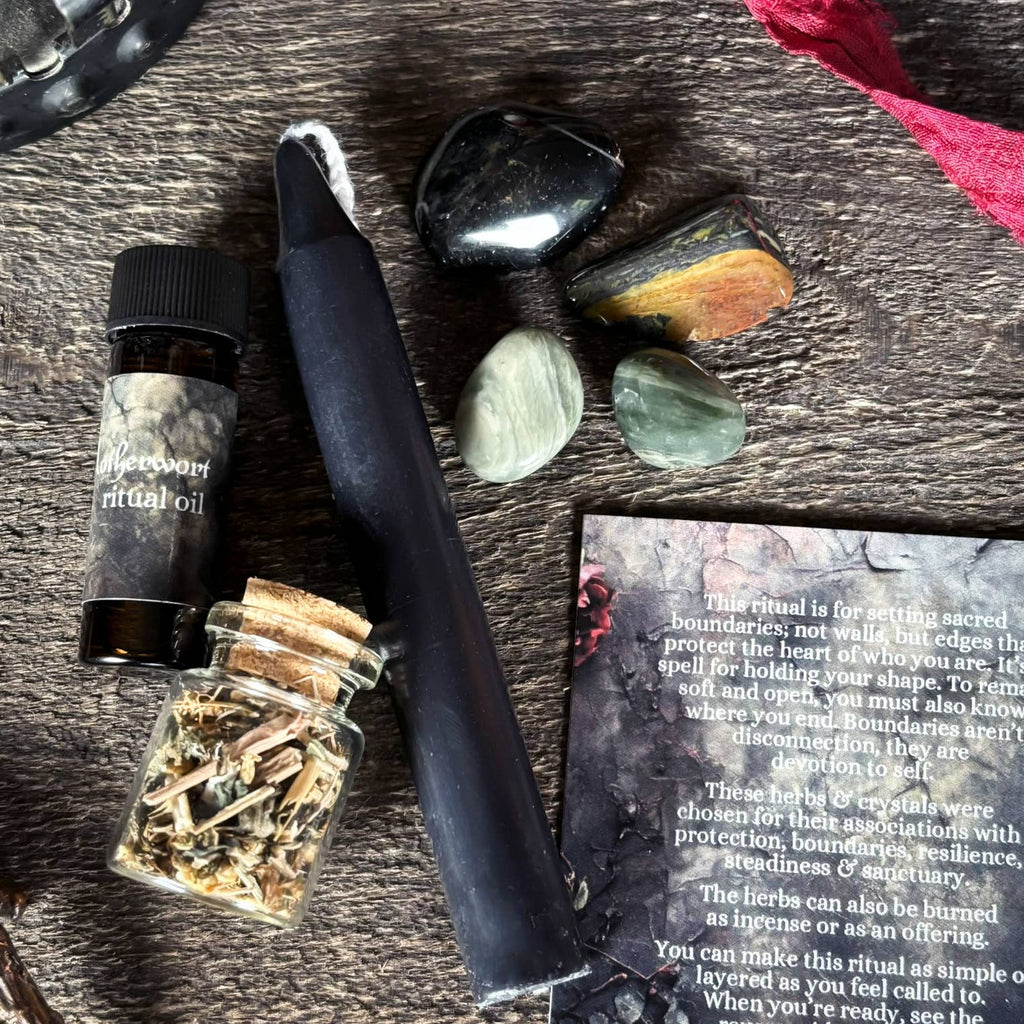 Boundaries Spell Kit – Dark Matter Witch Ritual Kit for Protection, Energy Shielding & Sacred Space