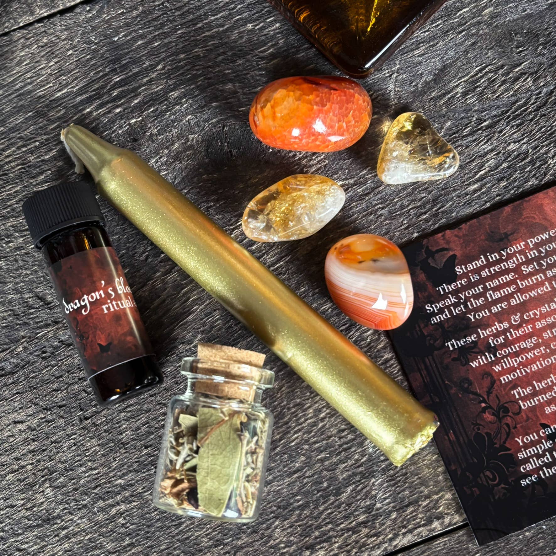 Empowered Spell Kit – Dark Matter Witch Ritual Kit for Courage, Strength & Personal Power