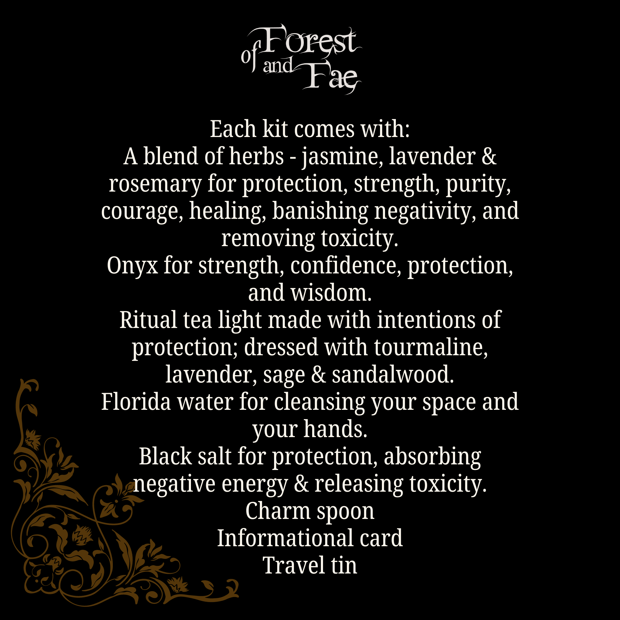 Protection Travel Altar Kit – Dark Matter Witch Ritual Kit (Spells, Cleansing & Energy Protection)
