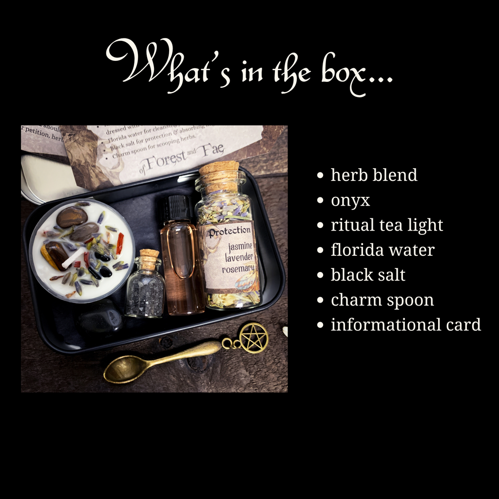 Protection Travel Altar Kit – Dark Matter Witch Ritual Kit (Spells, Cleansing & Energy Protection)