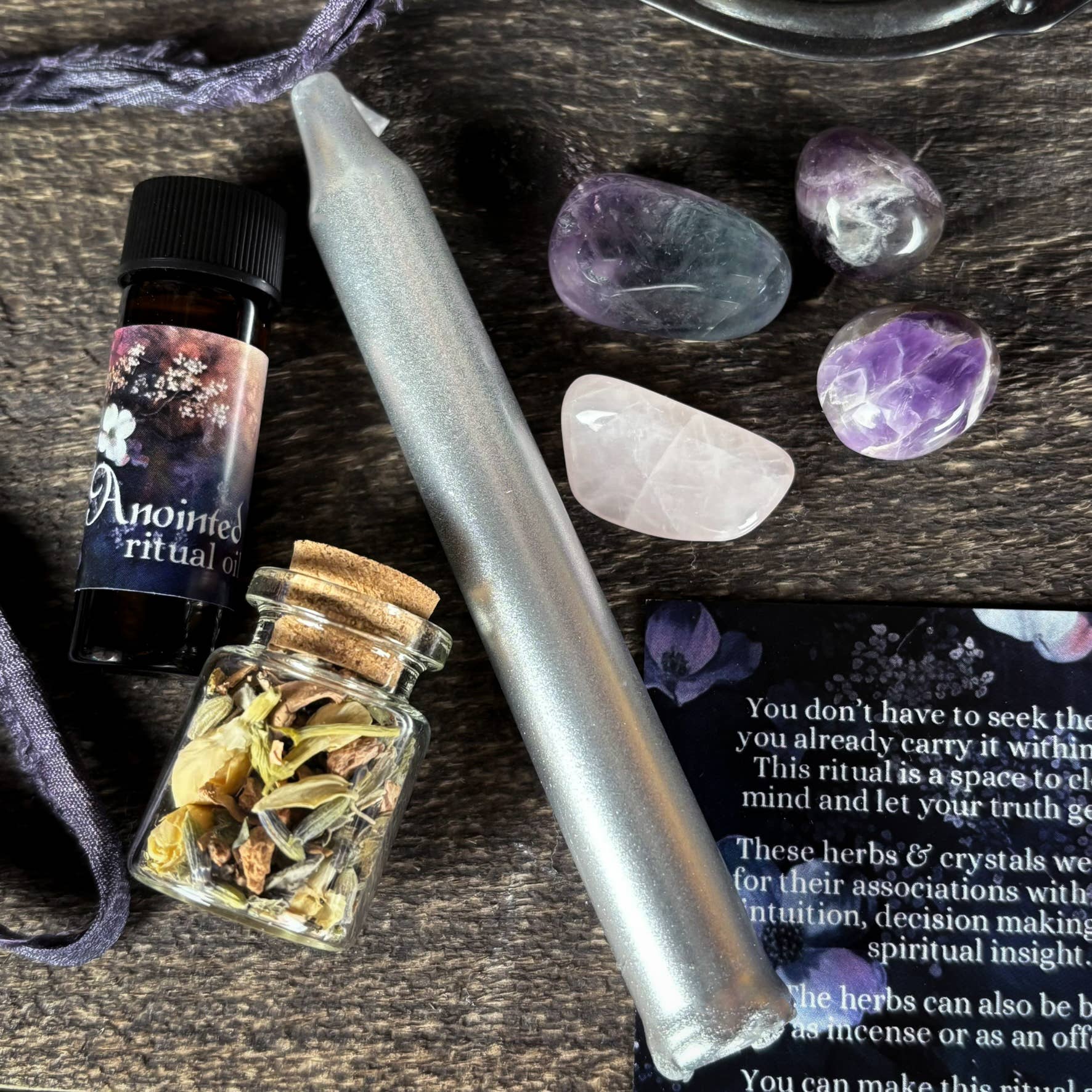 Clarity Spell Kit – Dark Matter Witch Ritual Kit for Intuition, Insight & Mental Focus