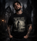 Please Let Me Sleep Restless Spirit Tee – Dark Matter Horror Shirt