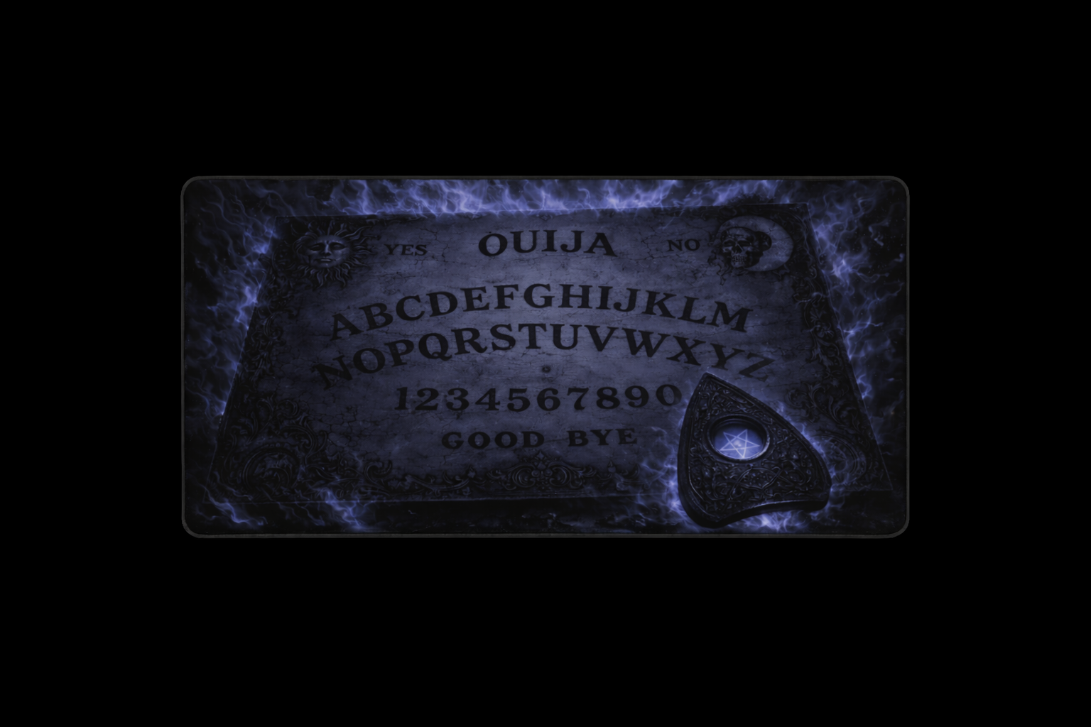 “Dark Matter Ouija” Haunted Desk Mat – Move to Good-Bye Edition (3 Sizes)