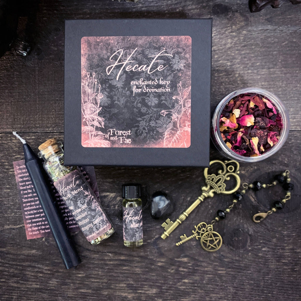 Hecate Enchanted Key DIY Kit – Dark Matter Witch Ritual Kit for Crossroads, Divination & Spellwork