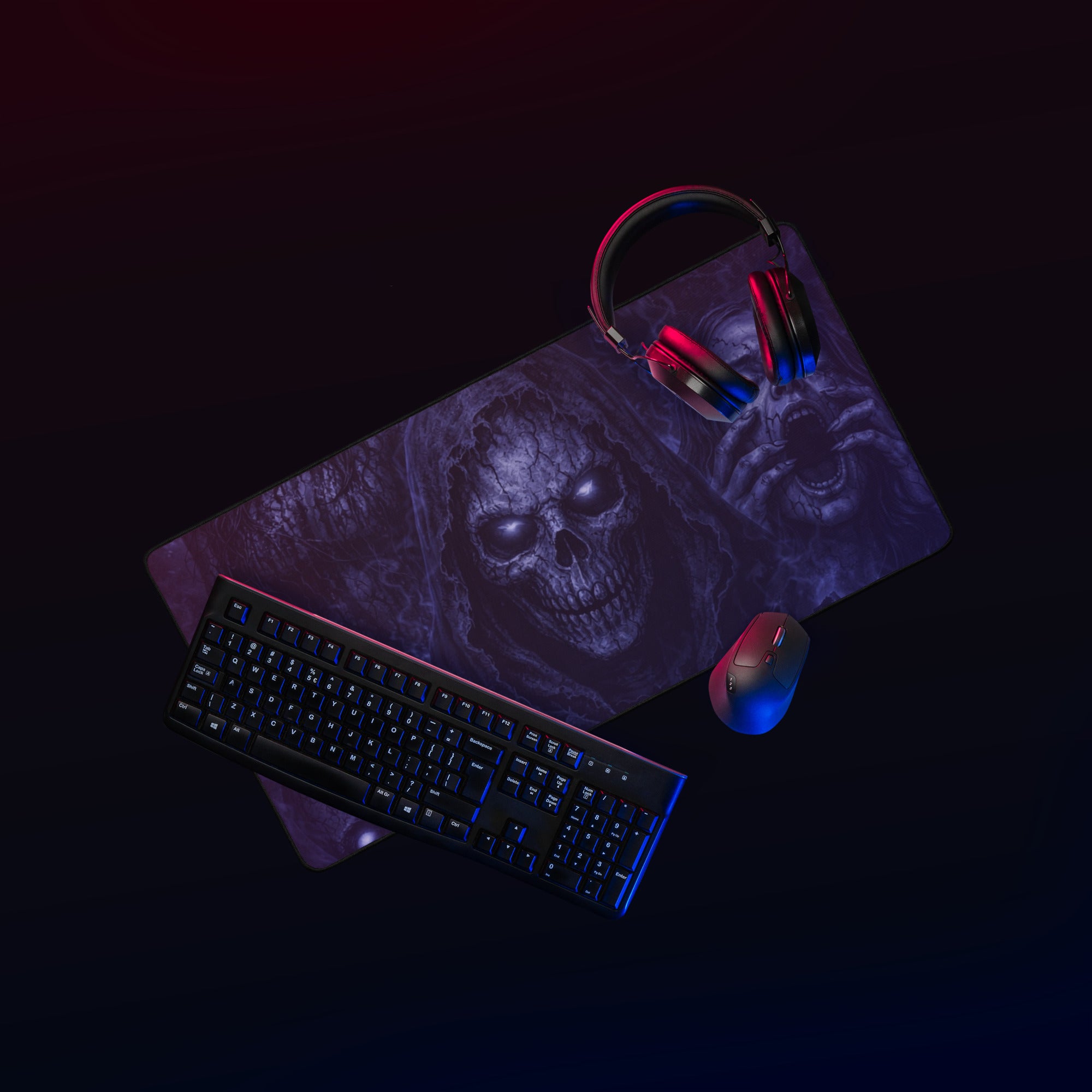 “Dark Matter: Night Terrors” Horror Collage Desk Mat – Mousepad to Ful ...