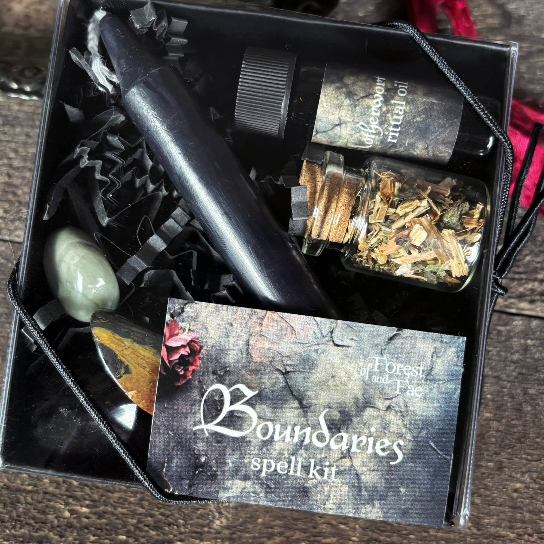 Boundaries Spell Kit – Dark Matter Witch Ritual Kit for Protection, Energy Shielding & Sacred Space